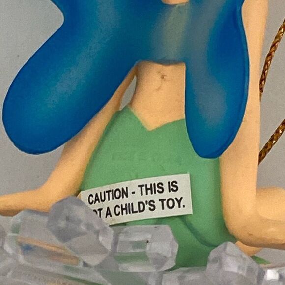 Disney Tinker Bell In Snowflake Christmas Tree Collectible Hanging Ornament - Picture 6 of 8